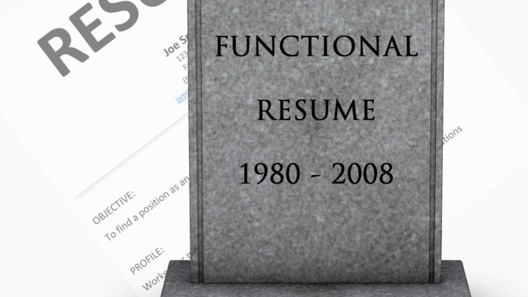 The functional resume is dead